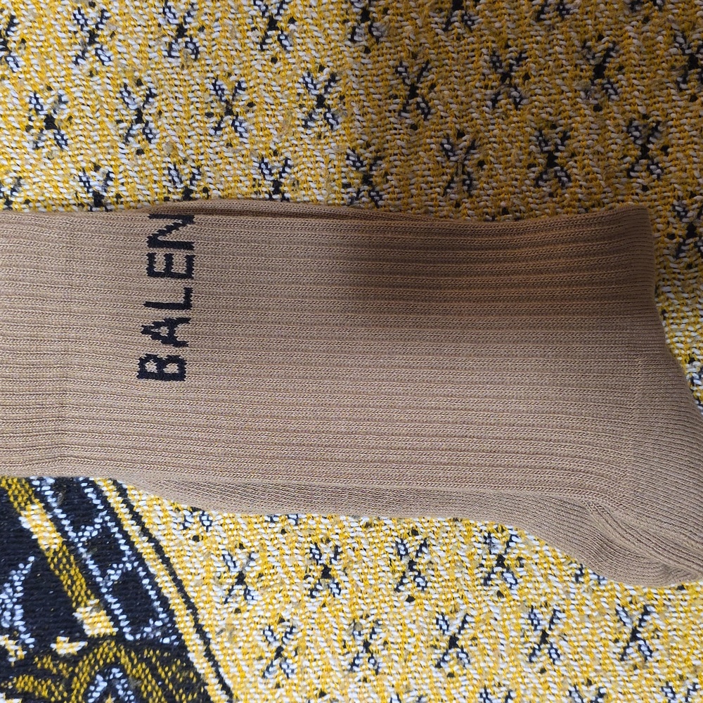 Balenciaga Beige Casual Socks